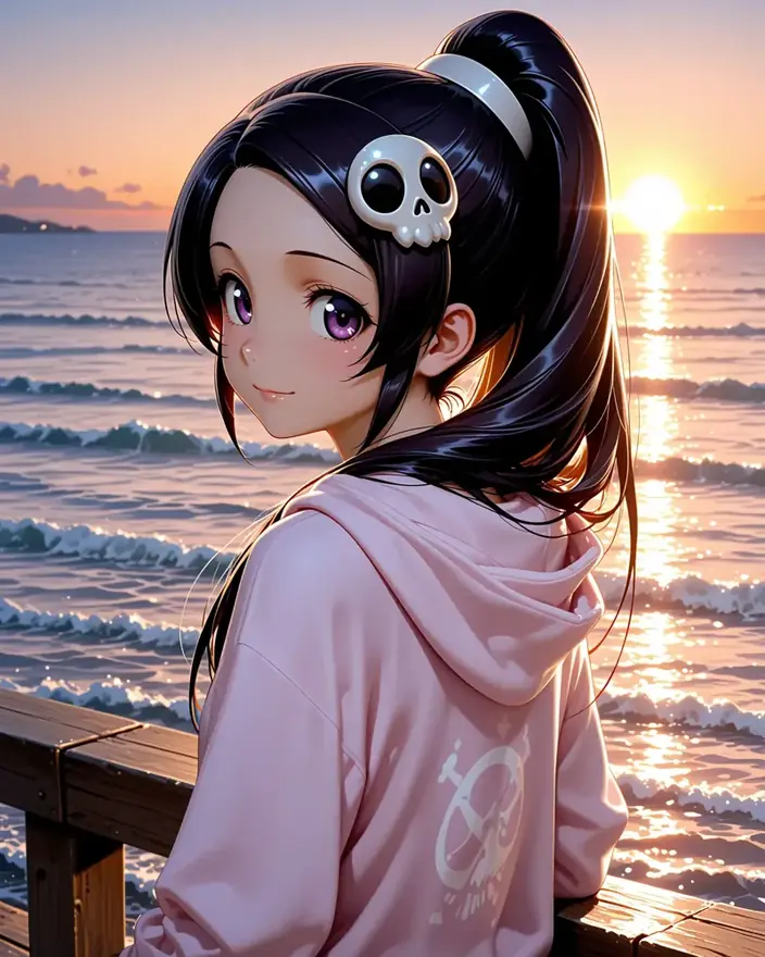 Anime-style AI companion portrait